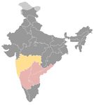 Inde • |1490/1686| • dynastie Adil Shahi de Bijapur: carte